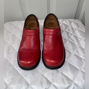 Ariat women's red leather clogs